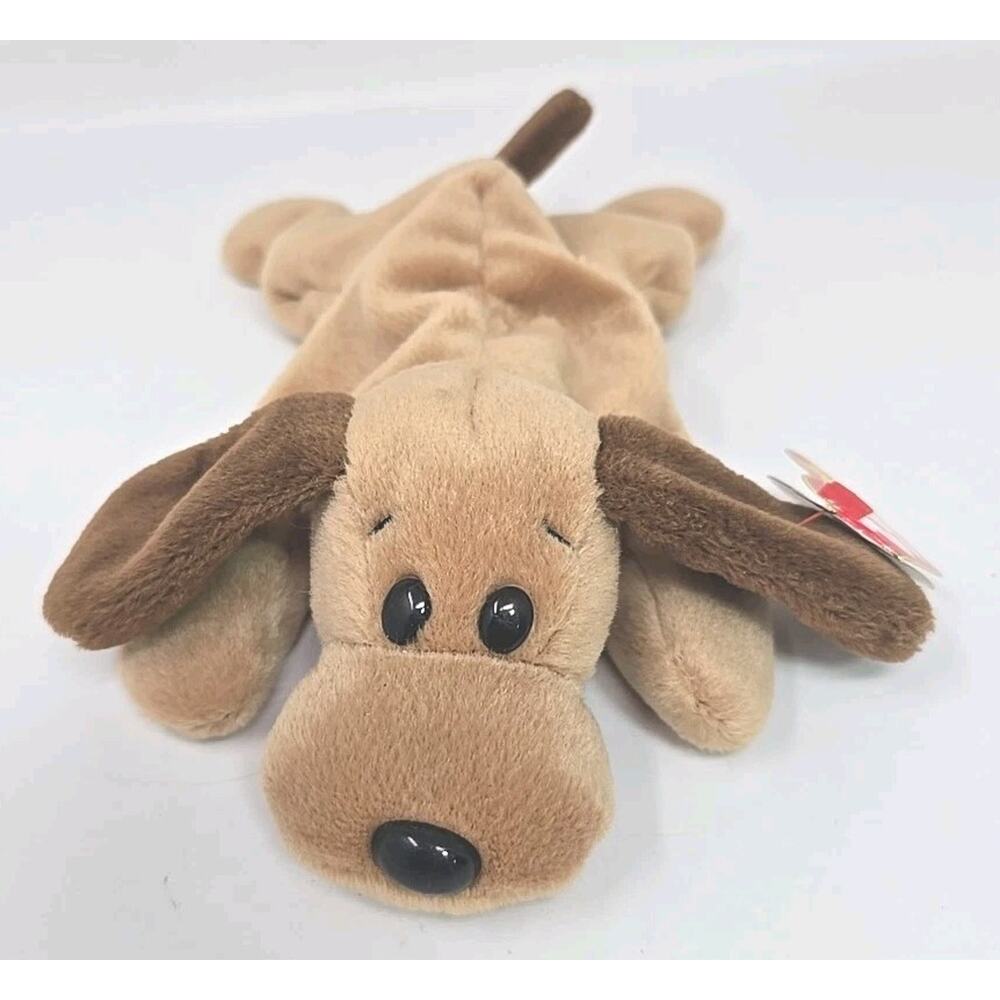 1993 Ty Beanie Baby TY Collectibles "Bones" Retired Brown Hound Dog BB22
